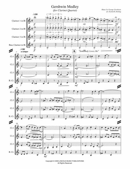 Gershwin Medley For Clarinet Quartet Page 2