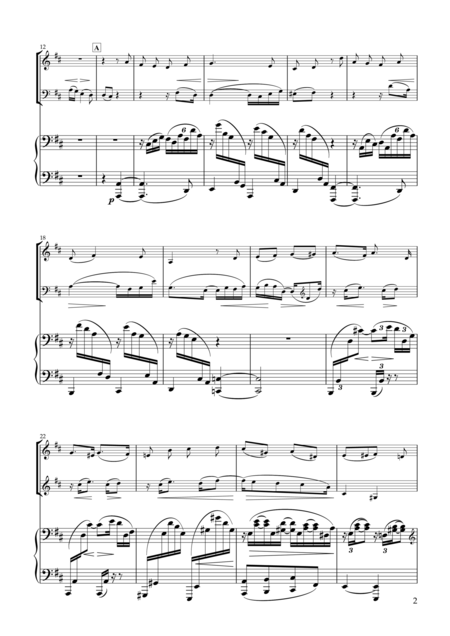Gestillte Sehnsucht Zwei Gesnge Op 91 1 For Violin Clarinet Piano Page 2