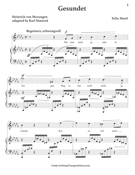 Gesundet D Flat Major Page 2