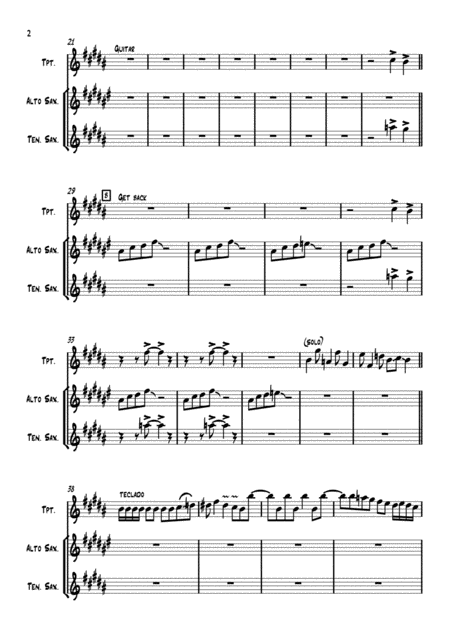 Get Back Wind Section Alto Tenor Saxophone Trumpet Page 2
