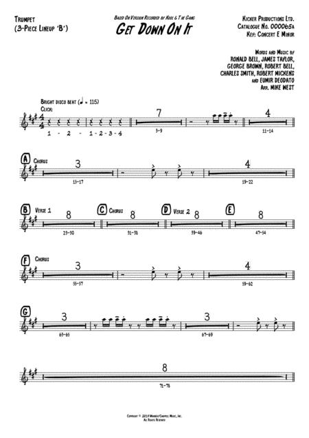 Get Down On It 3 Piece Brass Section B Page 2