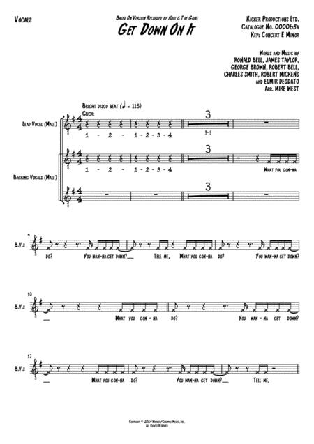 Get Down On It Vocals Page 2