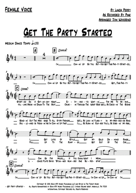Get The Party Started 7 Piece Chart Page 2