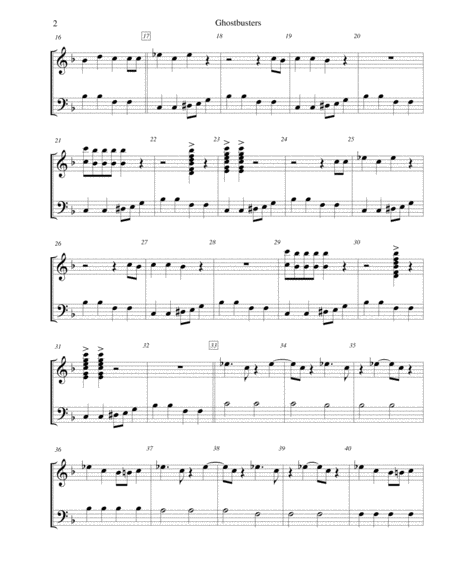 Ghostbusters For 3 Octave Handbell Choir Page 2