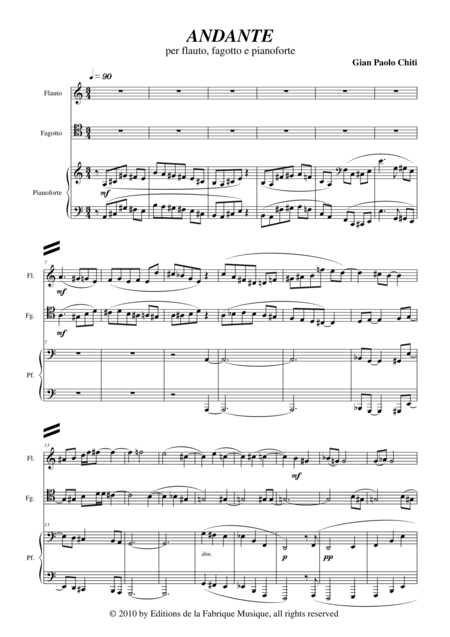 Gian Paolo Chiti Andante For Flute Bassoon And Piano Page 2