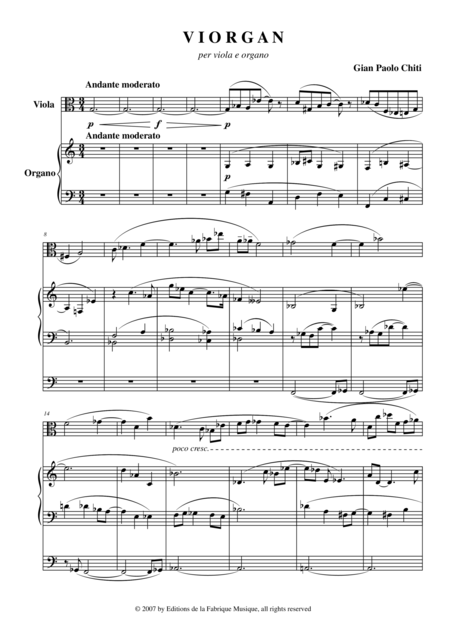 Gian Paolo Chiti Viorgan For Viola And Organ Page 2