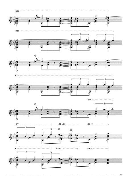 Girl From Ipanema Solo Guitar Score Page 2