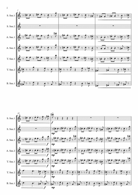 Girls Fly High For 7 Saxophone Ensemble Page 2