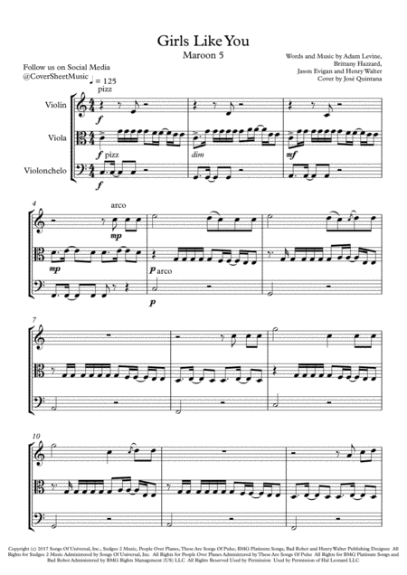 Girls Like You String Trio Page 2