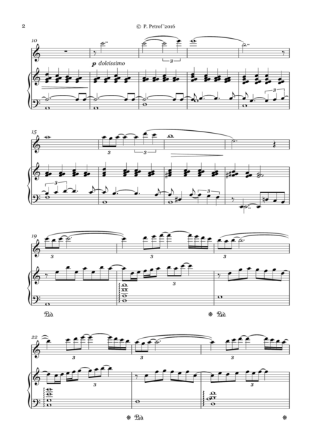 Giulio Caccini Ave Maria For Flute Piano Page 2