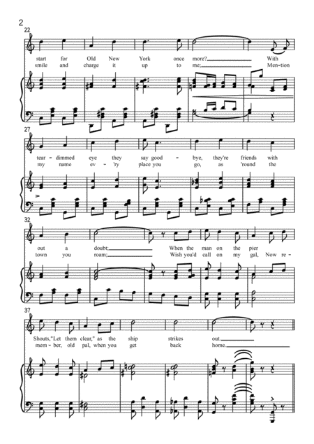 Give My Regards To Broadway Piano Vocal Page 2