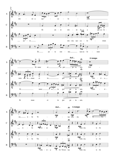 Gloria Tibi Trinitas Choir Satb A Cappella Page 2