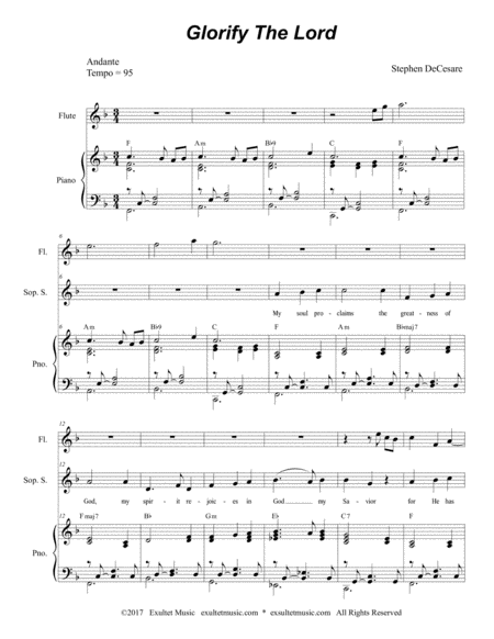 Glorify The Lord For Soprano Solo Page 2