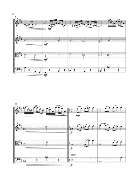 Glory Of Love From Karate Kid Ii String Quartet Page 2