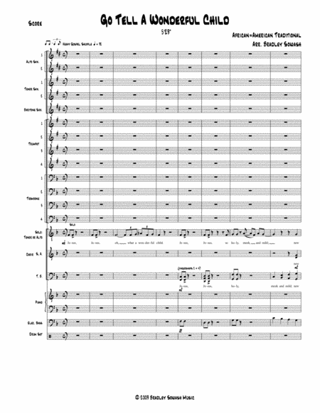 Go Tell A Wonderful Child Choir And Big Band Page 2