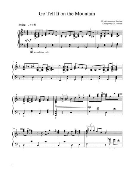 Go Tell It On The Mountain Piano Solo Page 2