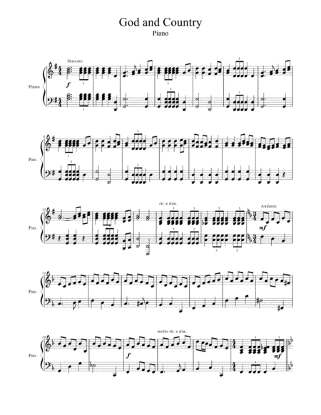 God And Country Piano Page 2