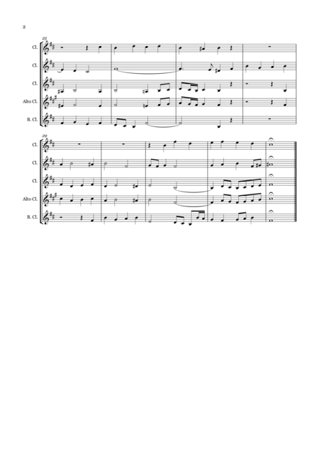 God From Heaven Look For Clarinet Quartet Page 2