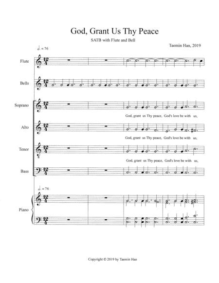 God Grant Us Thy Peace Choral Benediction Page 2