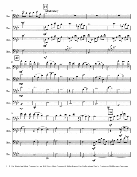 God Help The Outcasts Bassoon Quartet Page 2