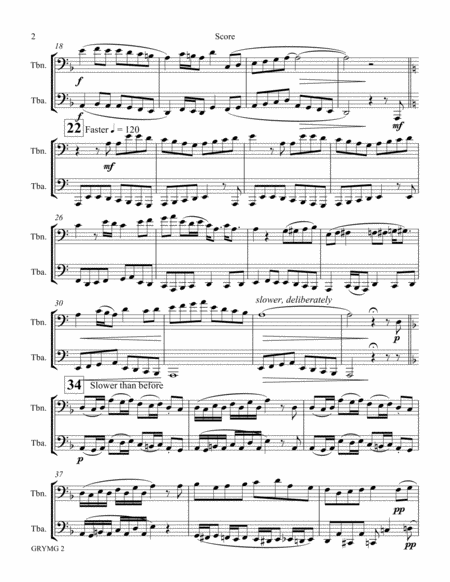 God Rest Ye Merry Gentlemen Duet Trombone And Tuba Page 2