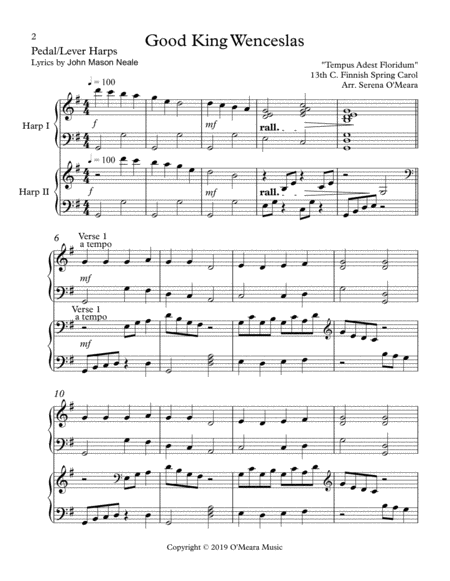 Good King Wenceslas Score Parts Page 2