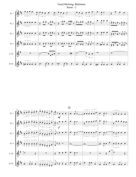 Good Morning Baltimore For Expandable Flute Choir Page 2