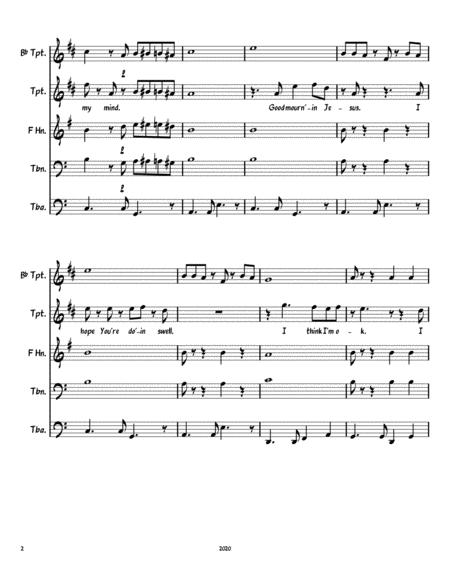 Good Mourning Jesus Brass Quintet Page 2