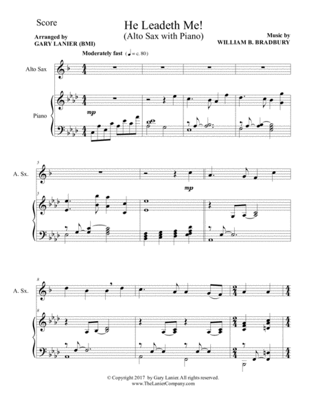 Gospel Hymns For Alto Sax Alto Sax With Piano Accompaniment Page 2