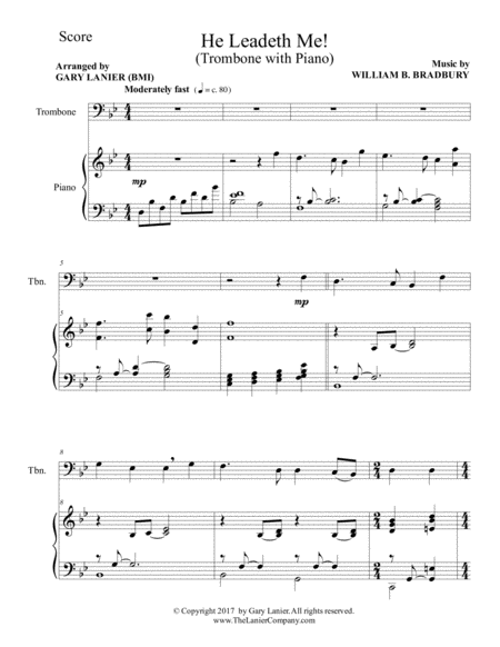 Gospel Hymns For Trombone Trombone With Piano Accompaniment Page 2