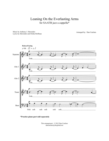 Gospel Jazz Choral Leaning On The Everlasting Arms Page 2