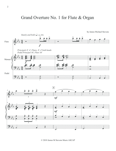 Grand Overture No 1 Flute Organ Page 2