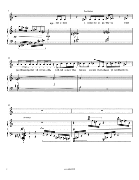 Grasping Water For Soprano And Piano Page 2