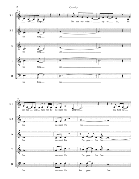 Gravity A Cappella Page 2