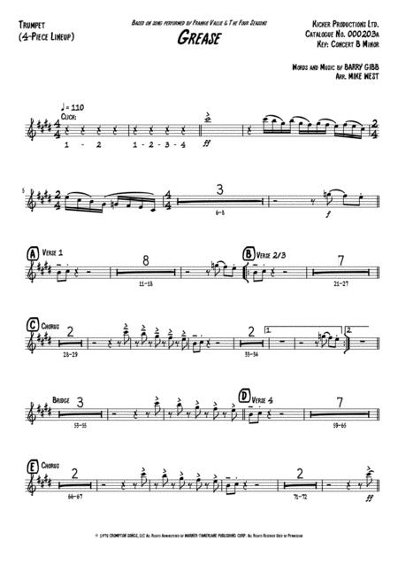 Grease 4 Piece Brass Section Page 2