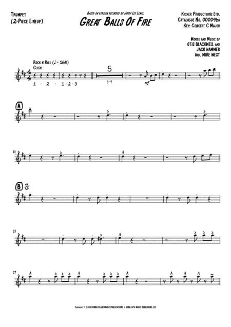 Great Balls Of Fire 2 Piece Brass Section Page 2