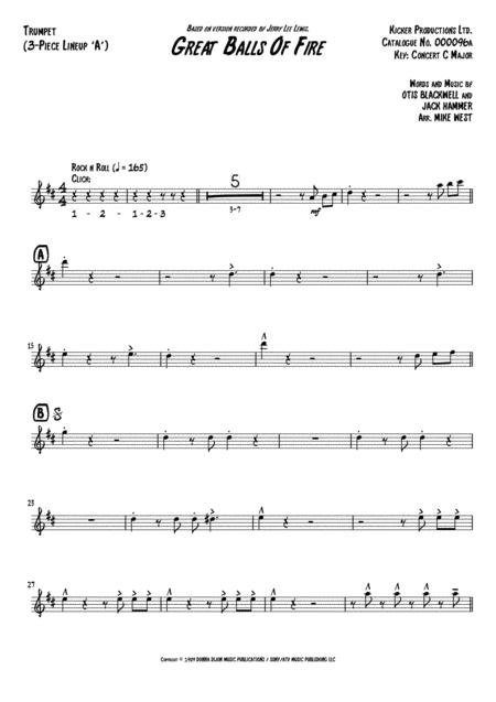 Great Balls Of Fire 3 Piece Brass Section A Page 2
