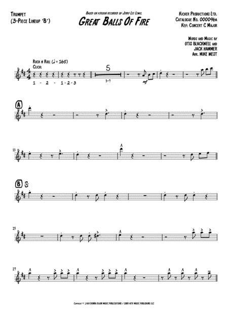 Great Balls Of Fire 3 Piece Brass Section B Page 2