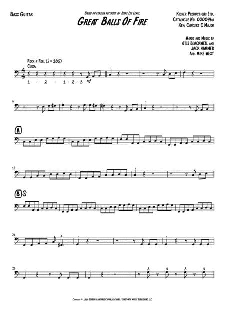 Great Balls Of Fire Bass Guitar Page 2