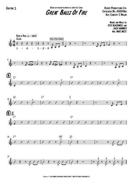 Great Balls Of Fire Guitar 1 Page 2