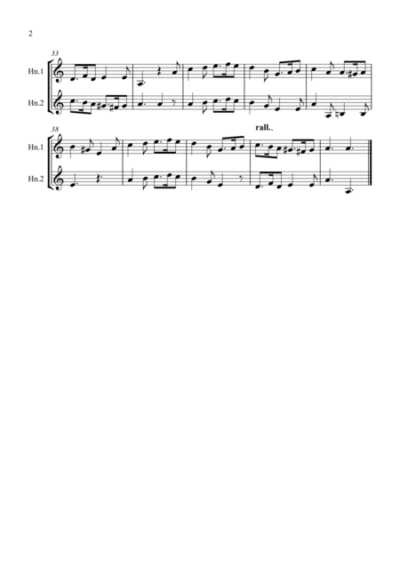 Greensleeves For French Horn Duet Page 2