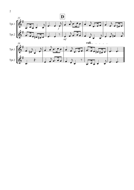 Greensleeves For Trumpet Duet Page 2