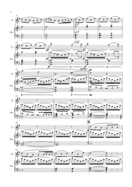 Grieg 1 Morning Peer Gynt Suite No 1 Clarinet And Piano Page 2