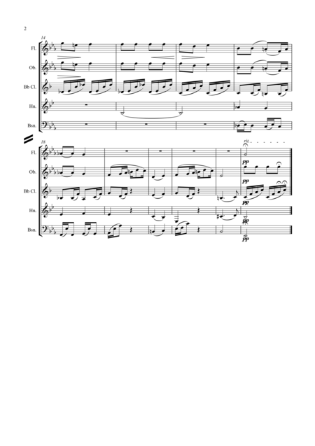 Grieg Lyric Suite Op 12 Wind Quintet Page 2