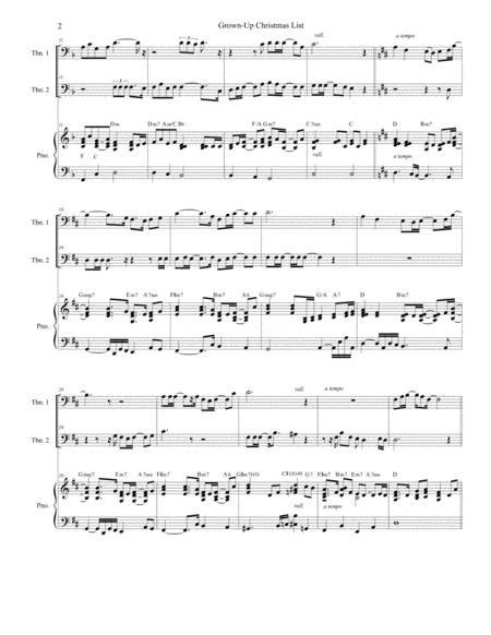 Grown Up Christmas List Trombone Duet Page 2