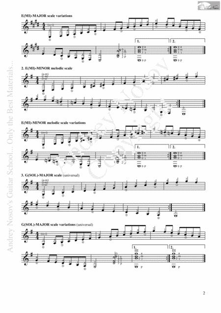 Guitar Xercises Scales And Passages Page 2