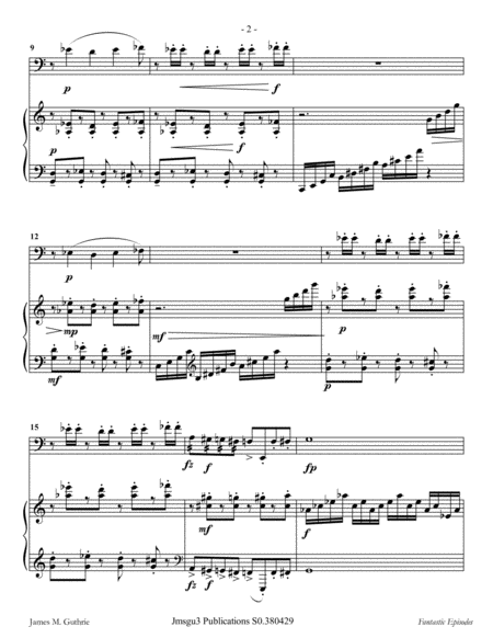 Guthrie Fantastic Episodes For Cello Piano Page 2