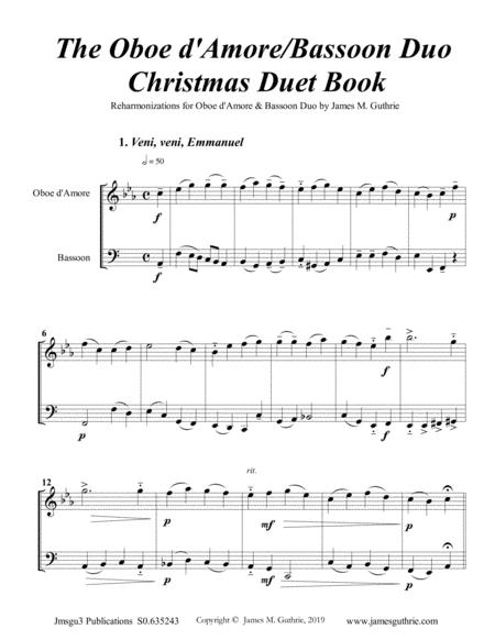 Guthrie The Oboe D Amore Bassoon Duo Christmas Duet Book Page 2