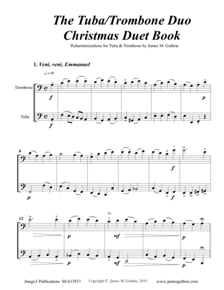 Guthrie The Tuba Trombone Duo Christmas Duet Book Page 2