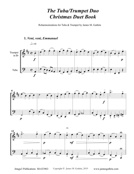 Guthrie The Tuba Trumpet Duo Christmas Duet Book Page 2
